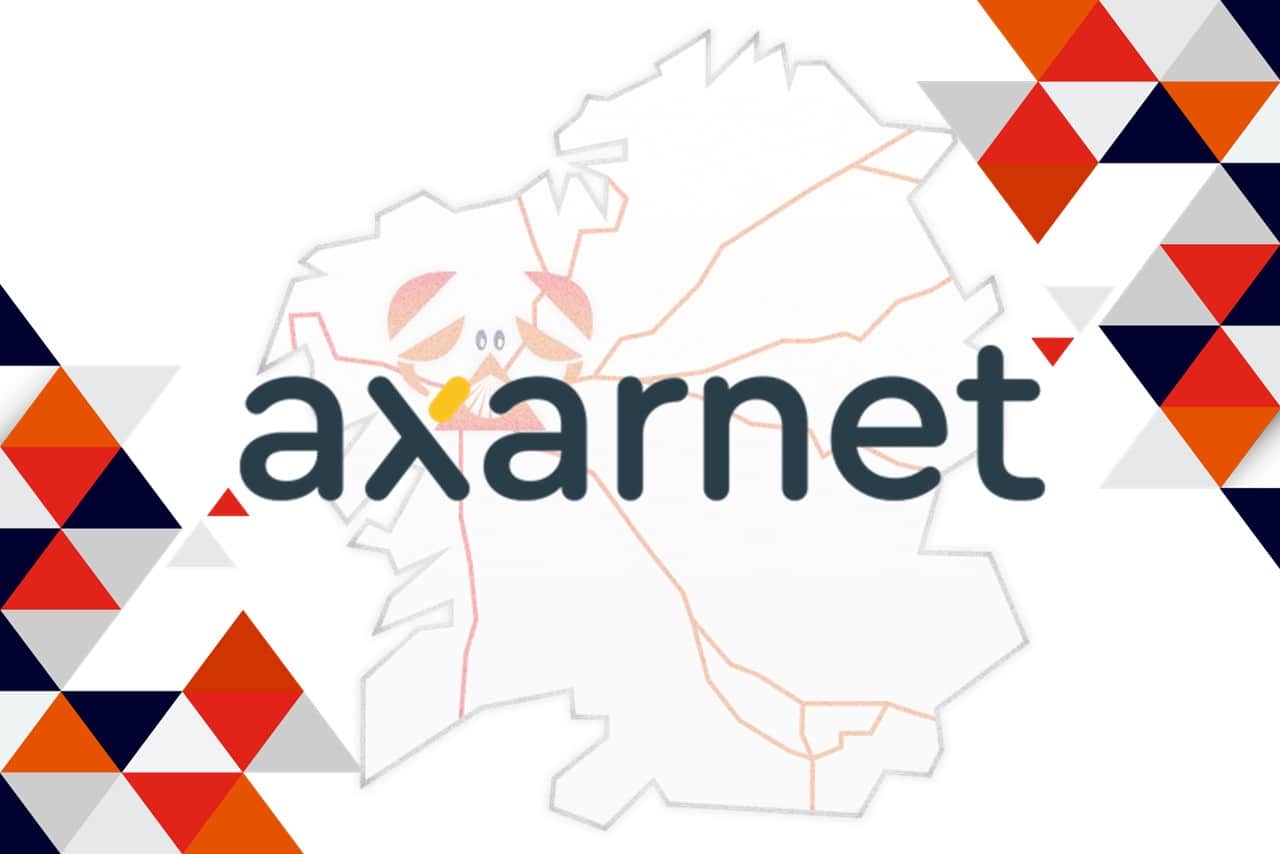Composición con el logotipo de Axarnet