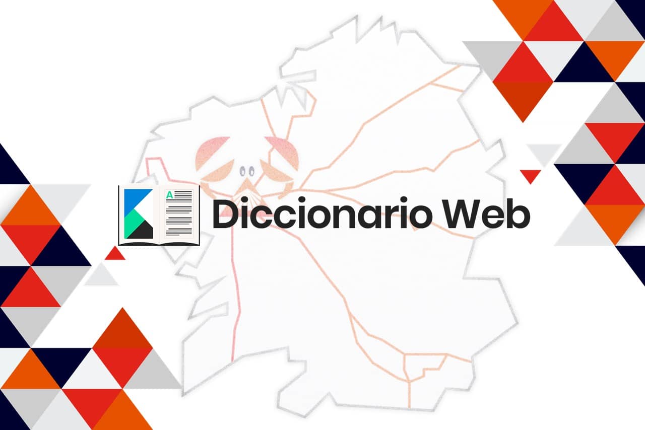 Composición con el logotipo de DiccionarioWeb