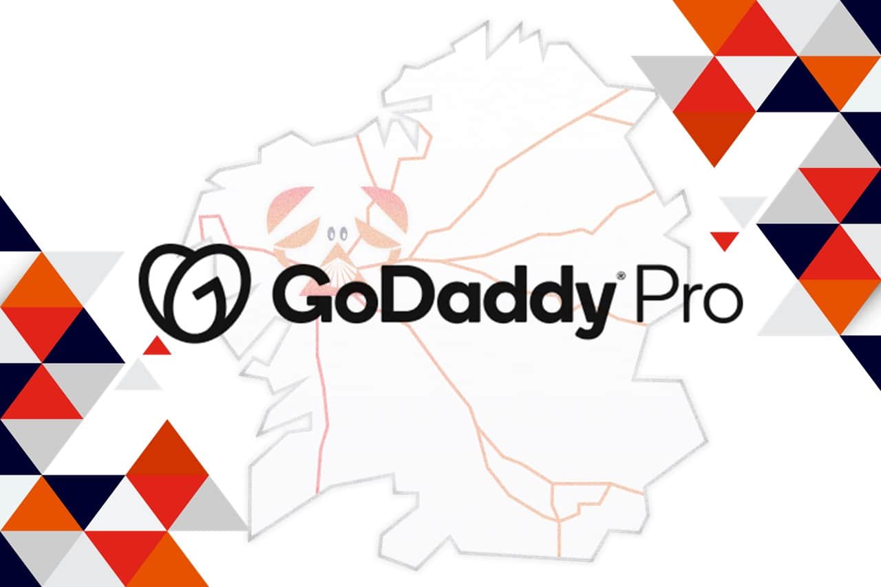 Composición con el logotipo de GoDaddy Pro