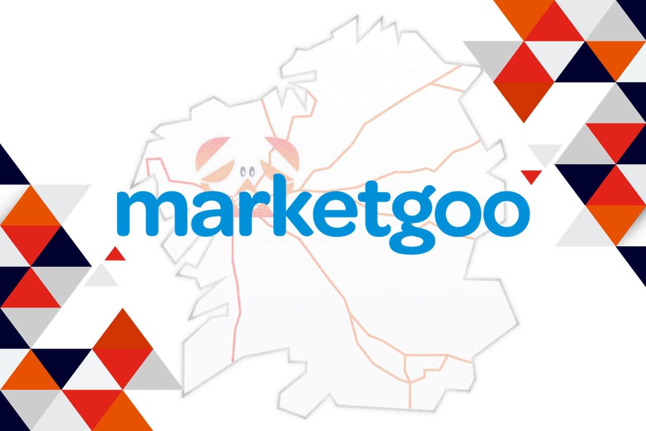 Composición con el logotipo de marketgoo