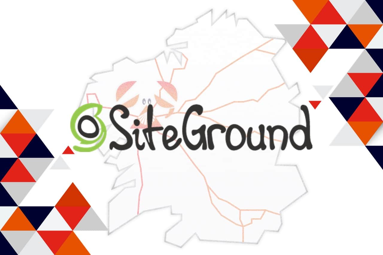 Composición con el logotipo de SiteGround