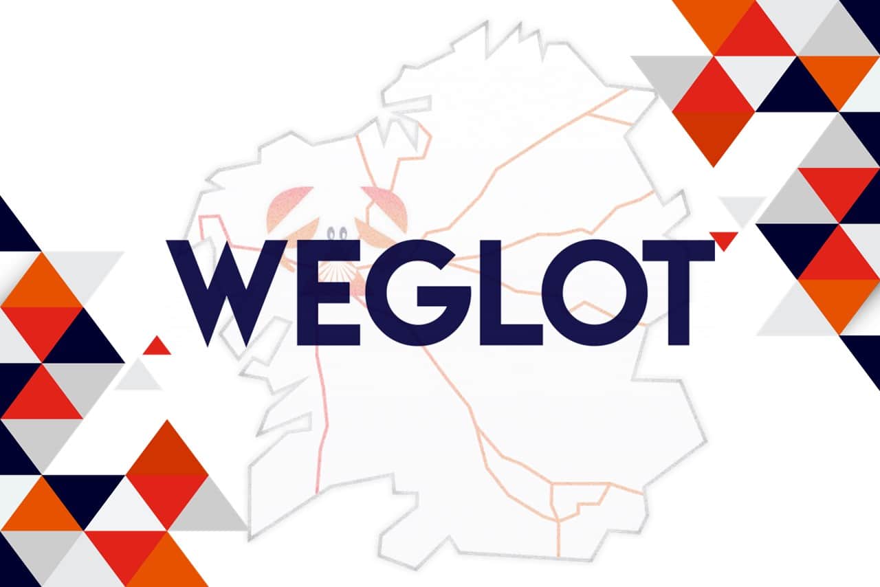 Composición con el logotipo de Weglot